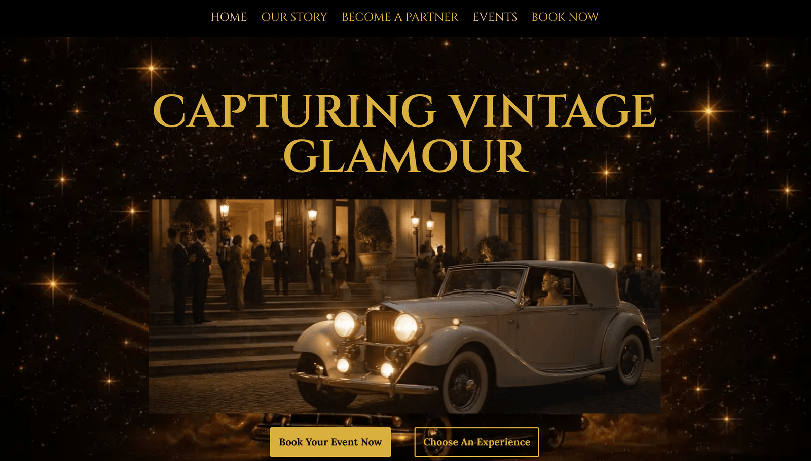 Regal Retro event experience website design by Melloware Dev